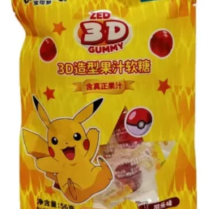 BALA DE GOMA 3D SABOR COCA COLA POKEMON 56G -LEDA FOODS- COD:4895241207792