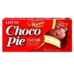 CHOCOPIE- BOLINHO DE CHOCOLATE 168G- 6PCT-LOTTE- COD:8801062161881